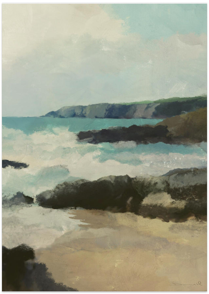 Fine Art Print, Rocky Beach