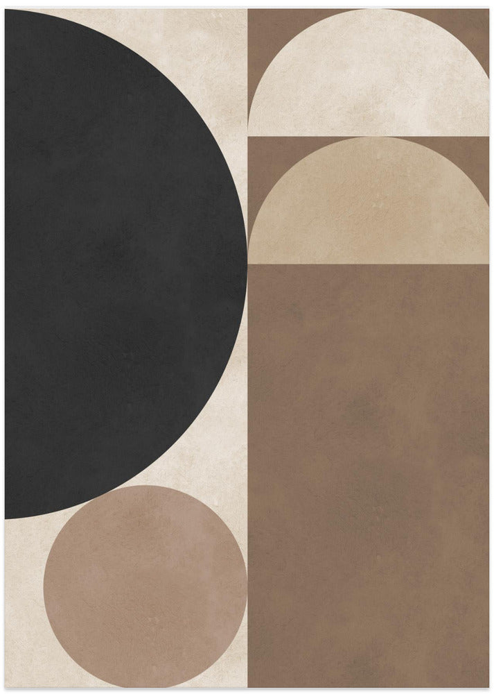 Fine Art Print, Brown geometry 6