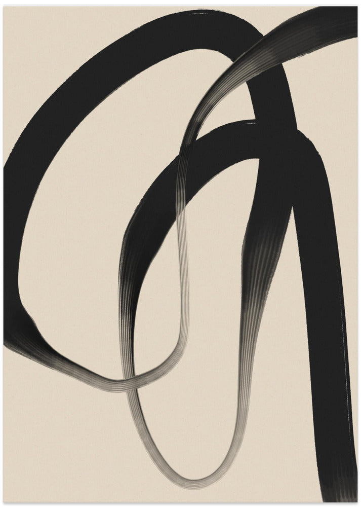 Fine Art Print, Black Strokes No 24