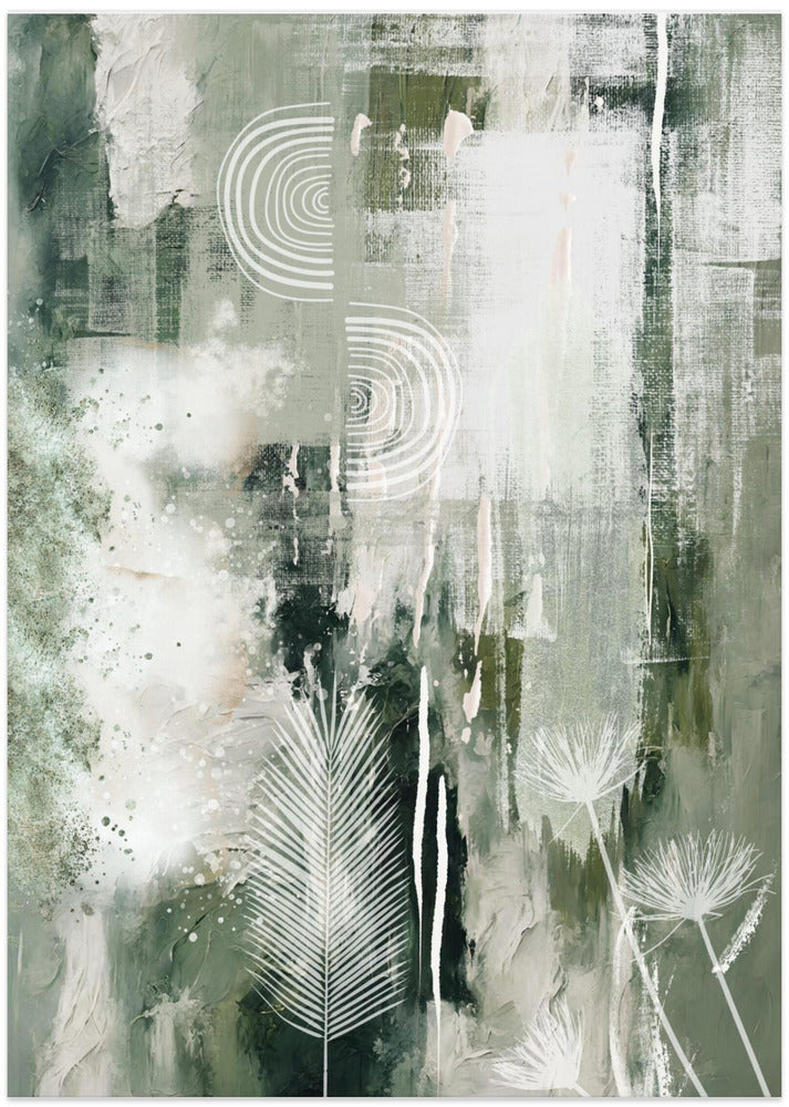 Fine Art Print, Green Chaos-3