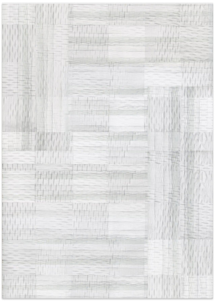 Fine Art Print, White Woven Blocks 1