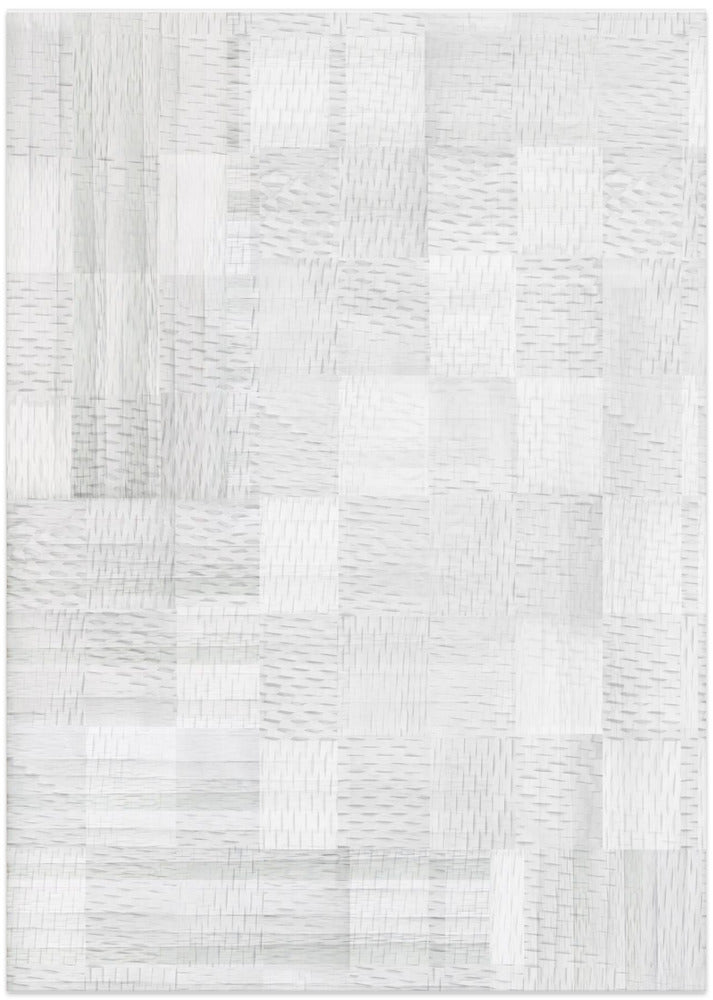 Fine Art Print, White Woven Blocks 3