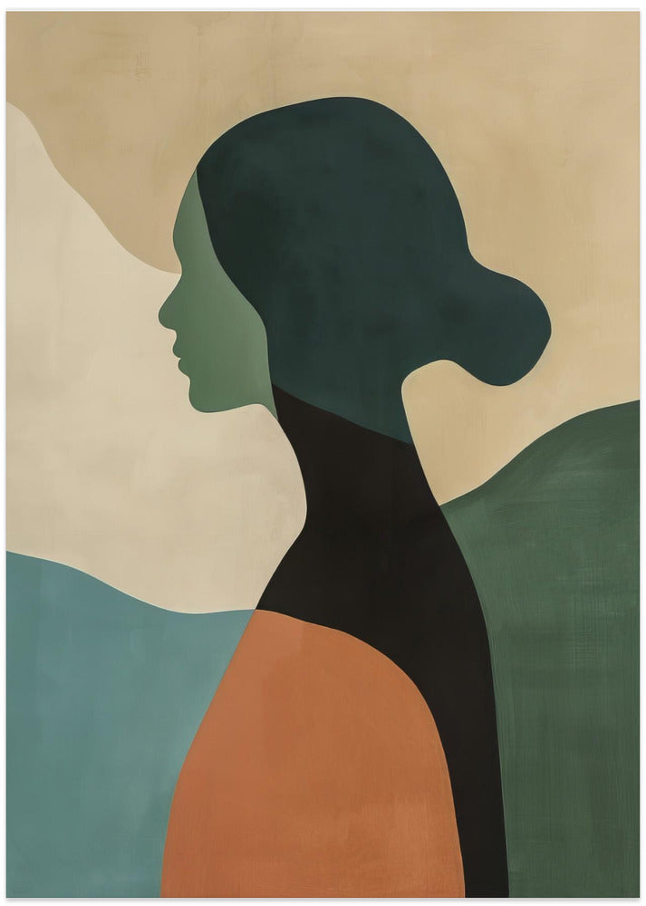 Fine Art Print, Poster Minimalist Portrait 1