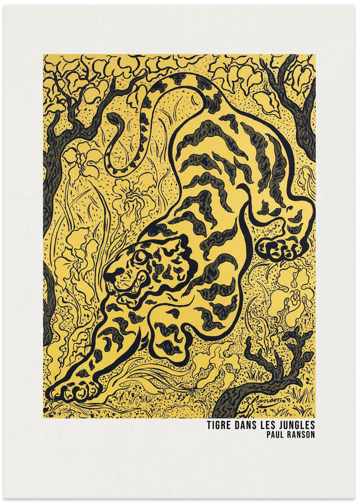 Fine Art Print, Tigre Dans Les Jungles Poster