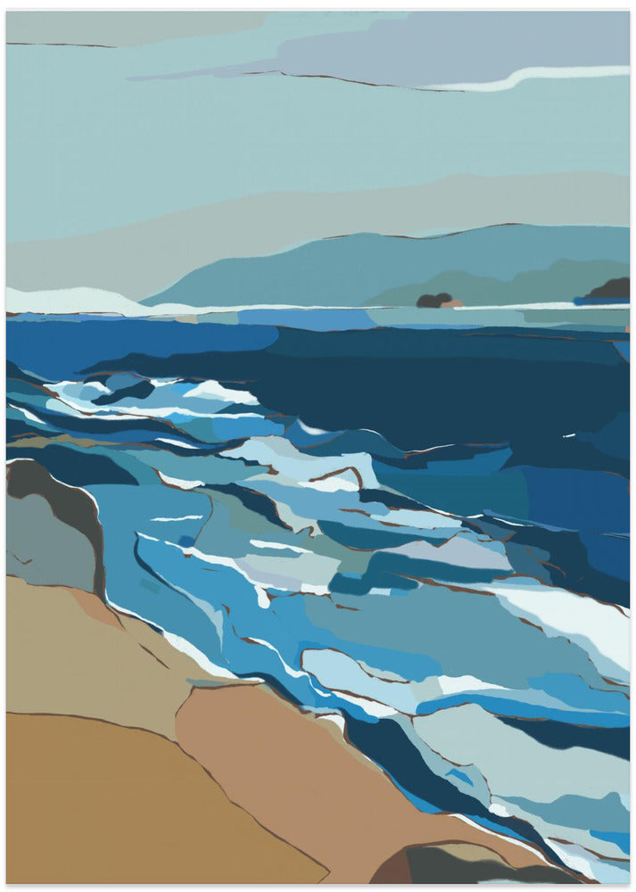 Fine Art Print, Coastline