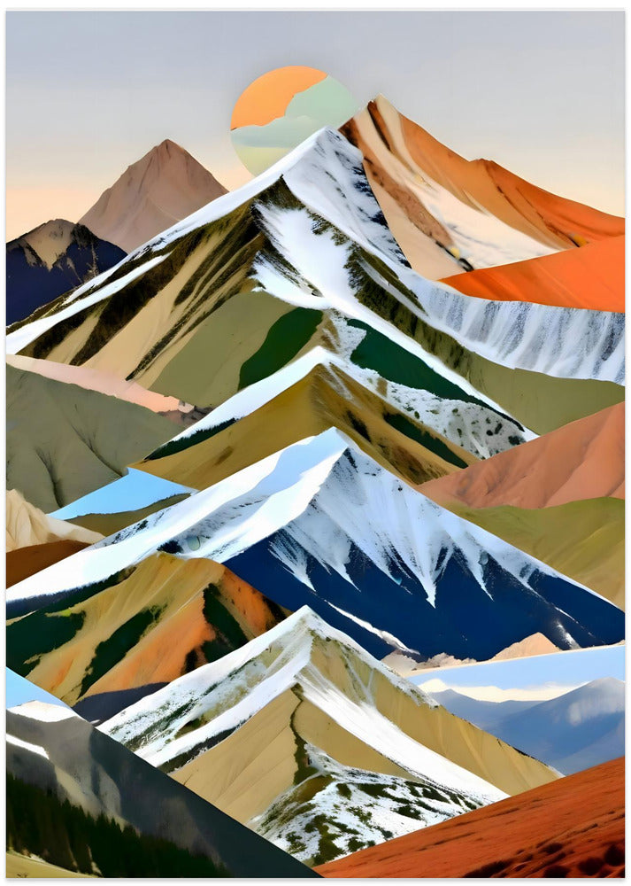 Fine Art Print, The Great Mountain Ranges