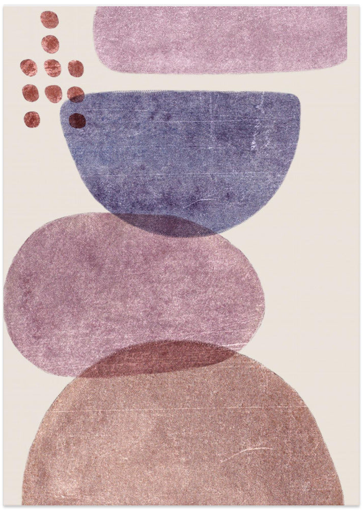 Fine Art Print, Modern Shape Stones