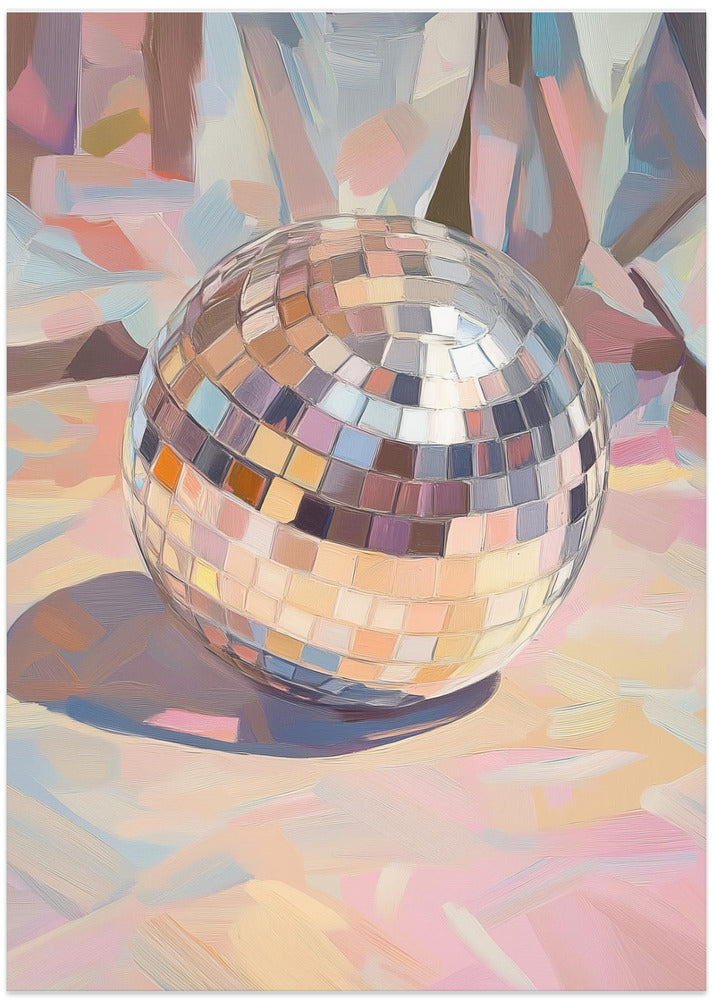 Fine Art Print, Pastel Disco Ball