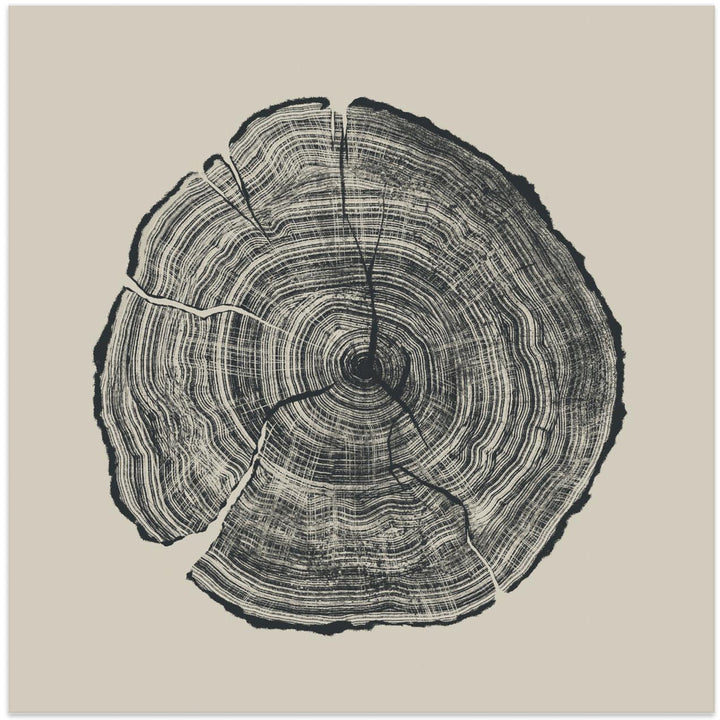 Fine Art Print, Hand Drawn Oak