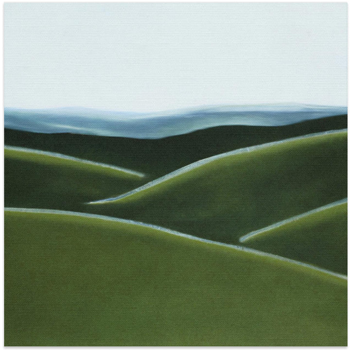 Fine Art Print, Landscape Rolling grass hills 3