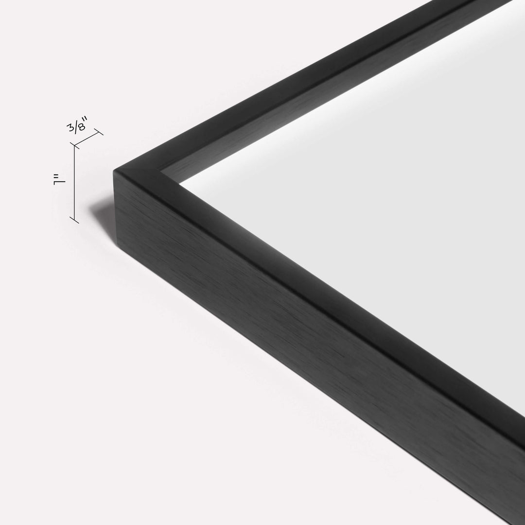 20x20-inch Thin Frame, Black - Close-up view