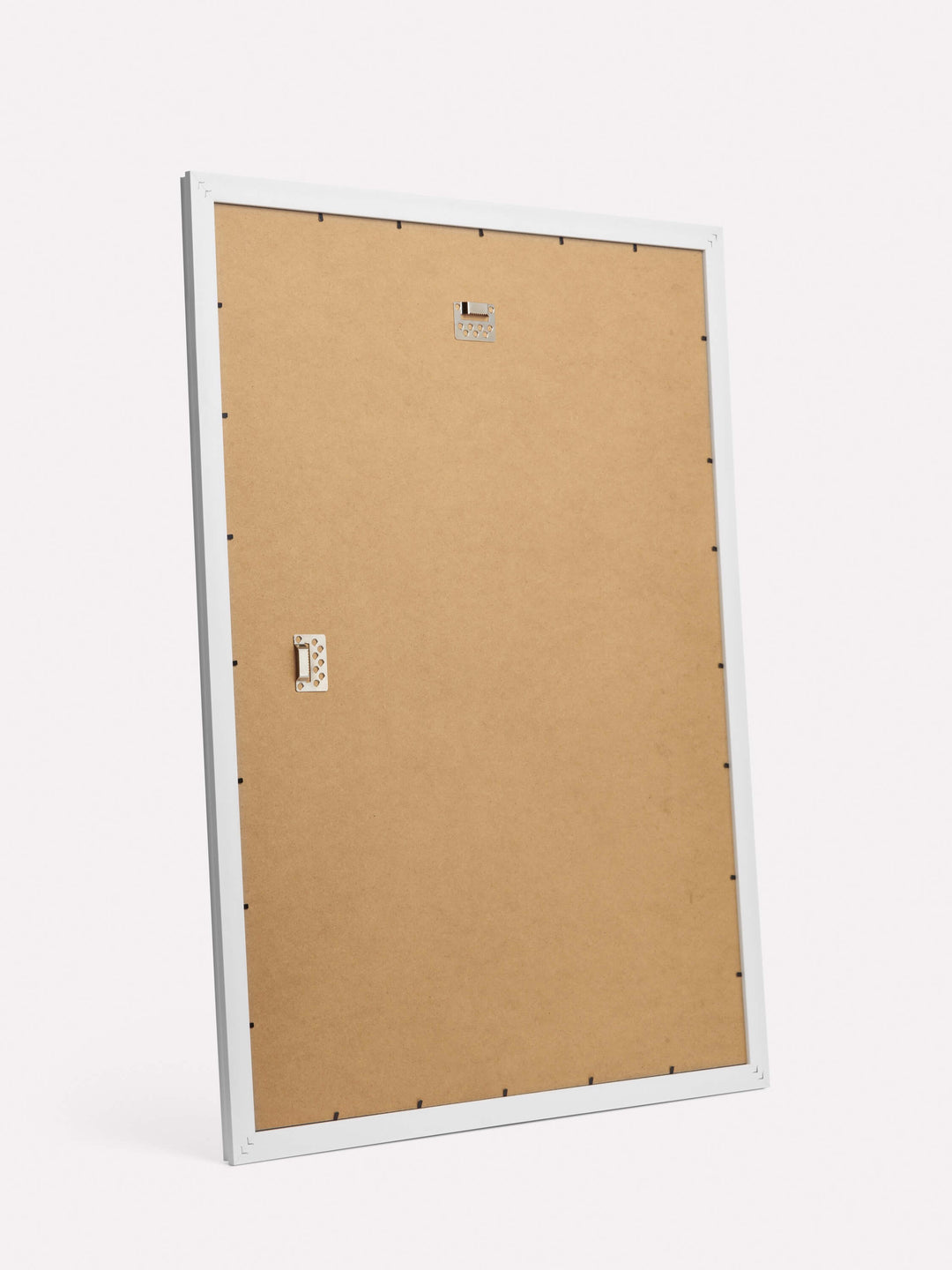 30x40-inch Decorative Frame, White - Back view
