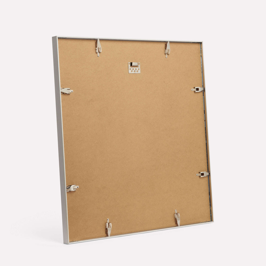 20x20-inch Thin Frame, White - Back view