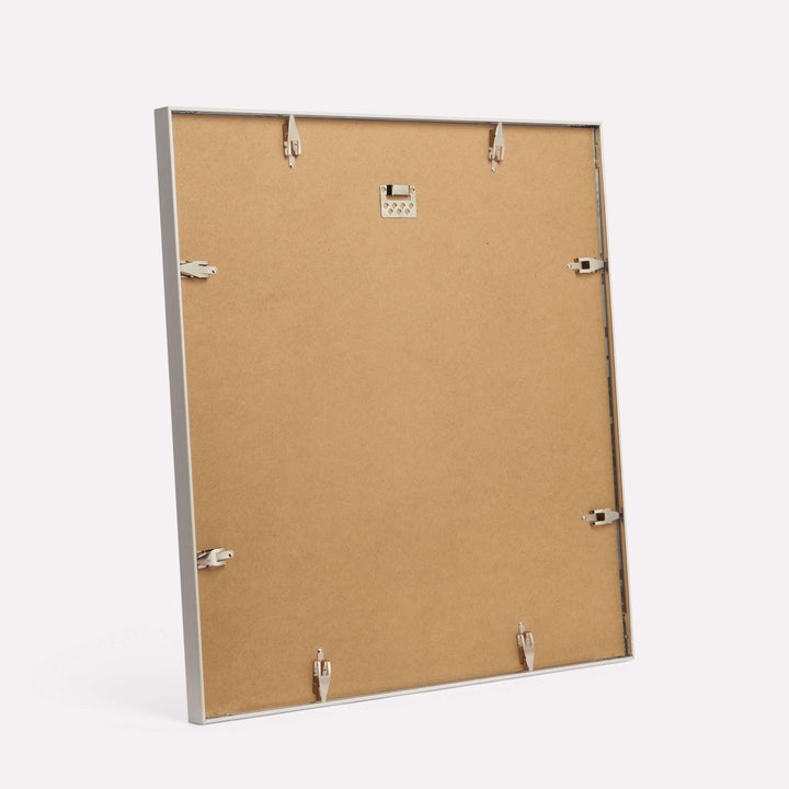 20x20-inch Thin Frame, White - Back view