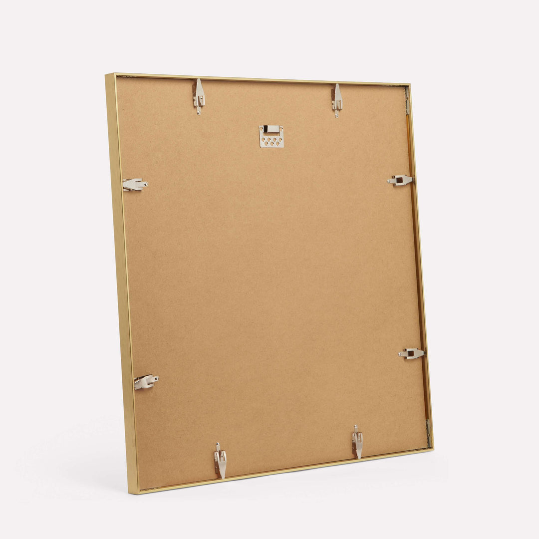 24x24-inch Thin Frame, Gold - Back view