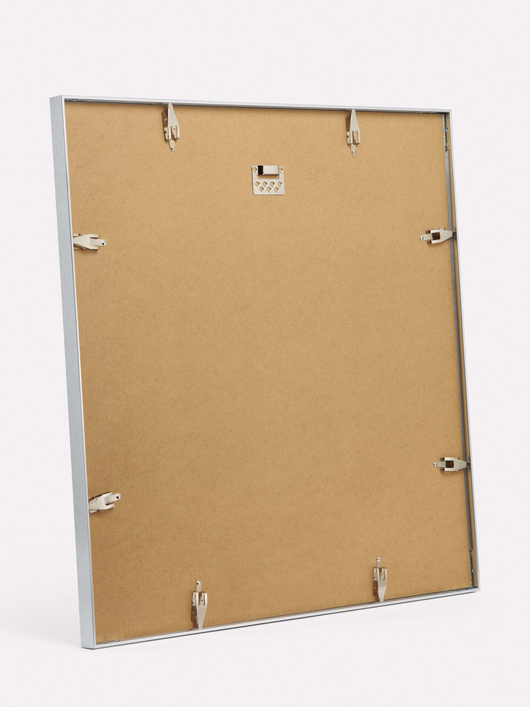 24x24-inch Thin Frame, Silver - Back view