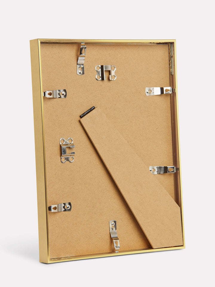 8.5x11-inch Thin Frame, Gold - Back view