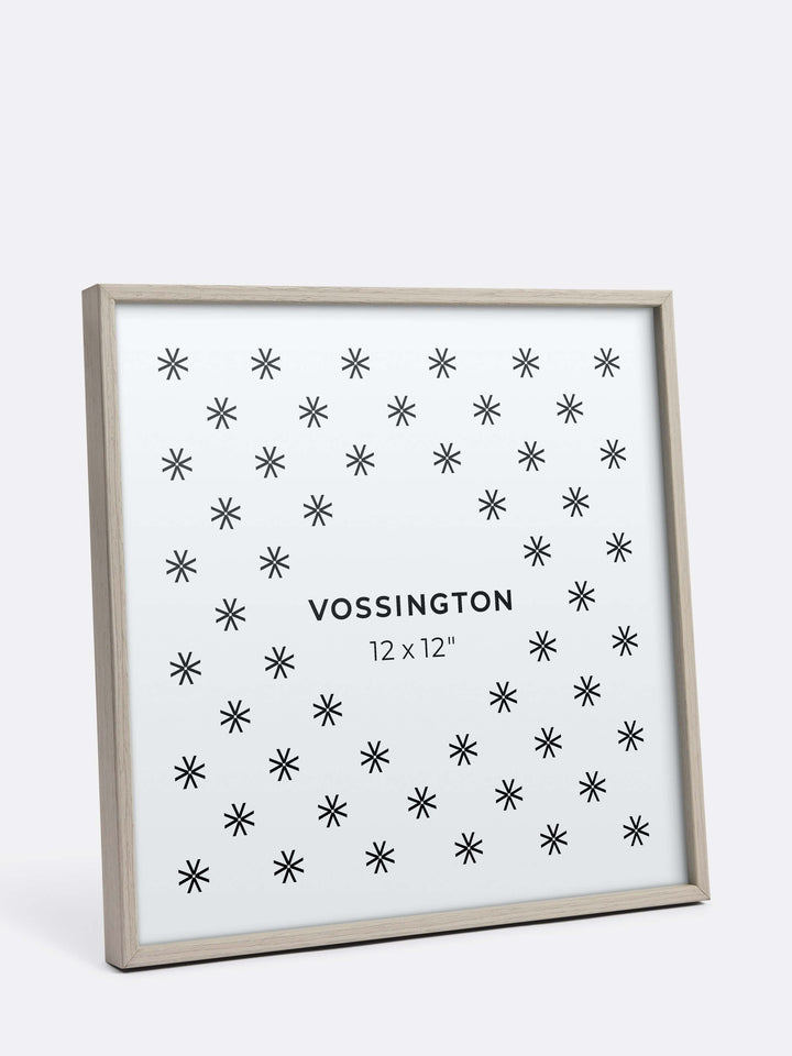 12x12 Frame - Exclusive White Wood Picture Frame From Vossington