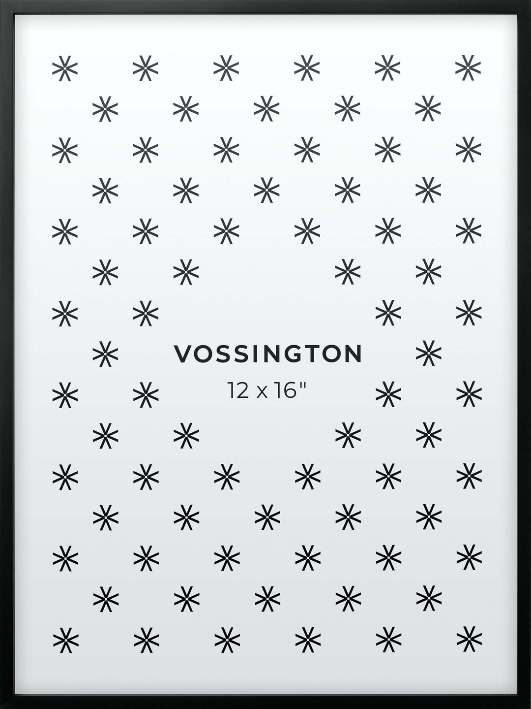 12x16 Frame - Exclusive Black Picture Frame From Vossington