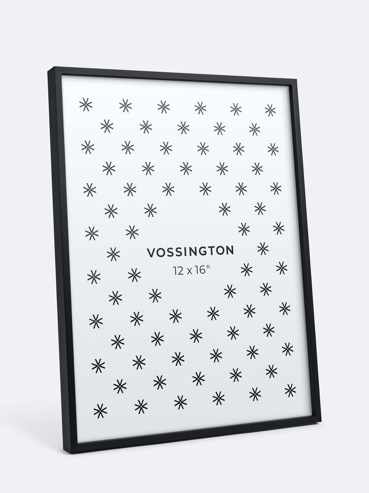 12x16 Frame - Exclusive Black Picture Frame From Vossington