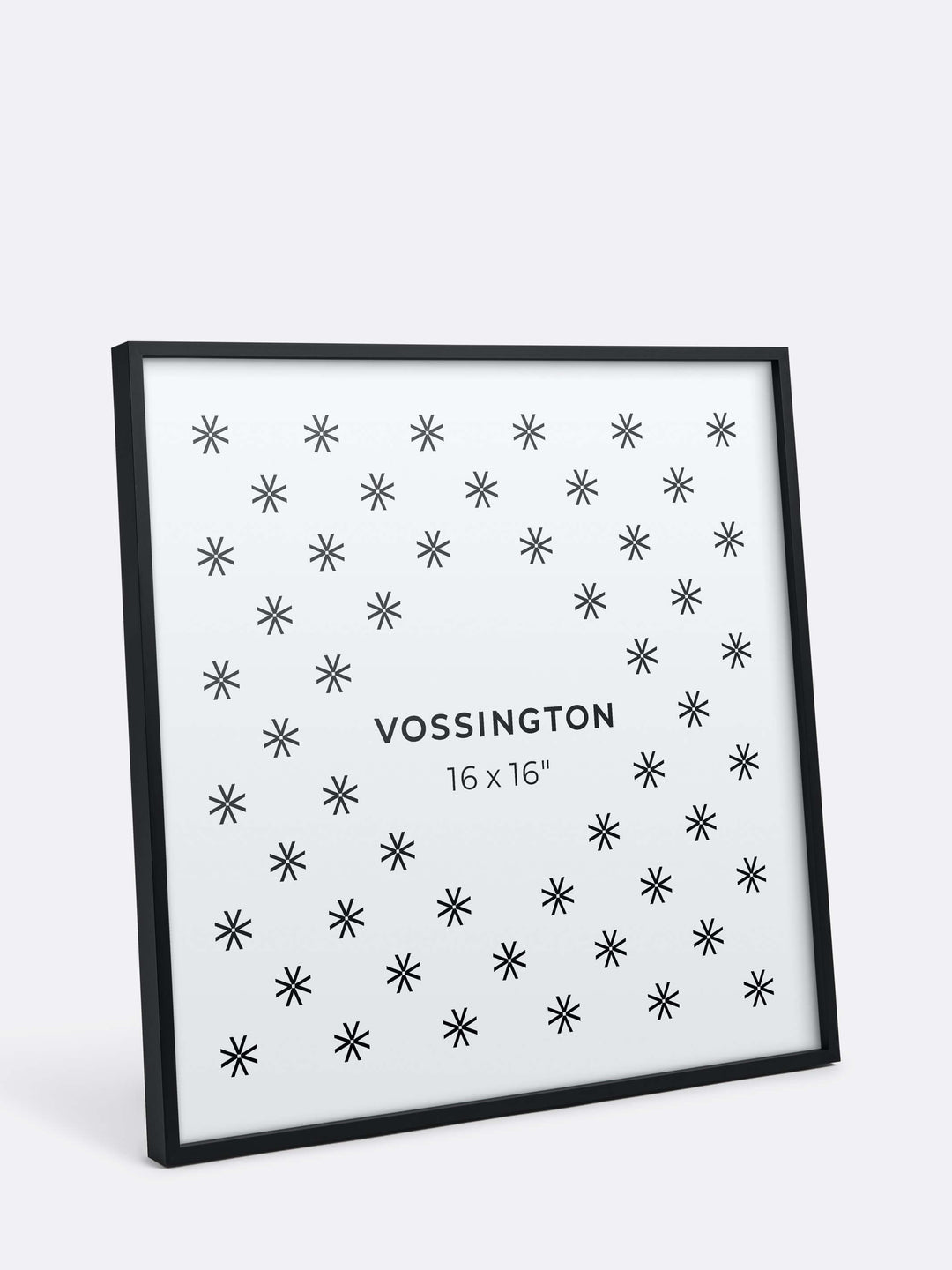 16x16 Frame - Exclusive Black Picture Frame From Vossington