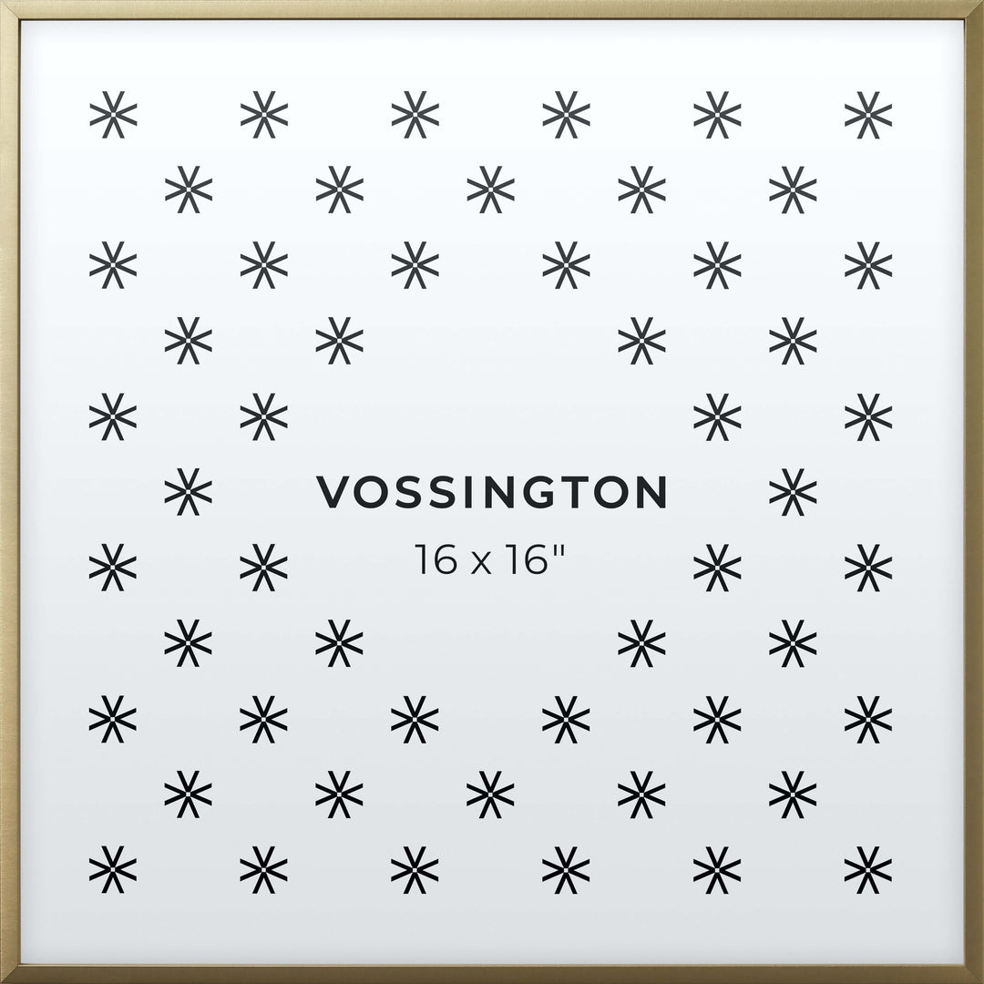 16x16 Frame - Exclusive Gold Picture Frame From Vossington