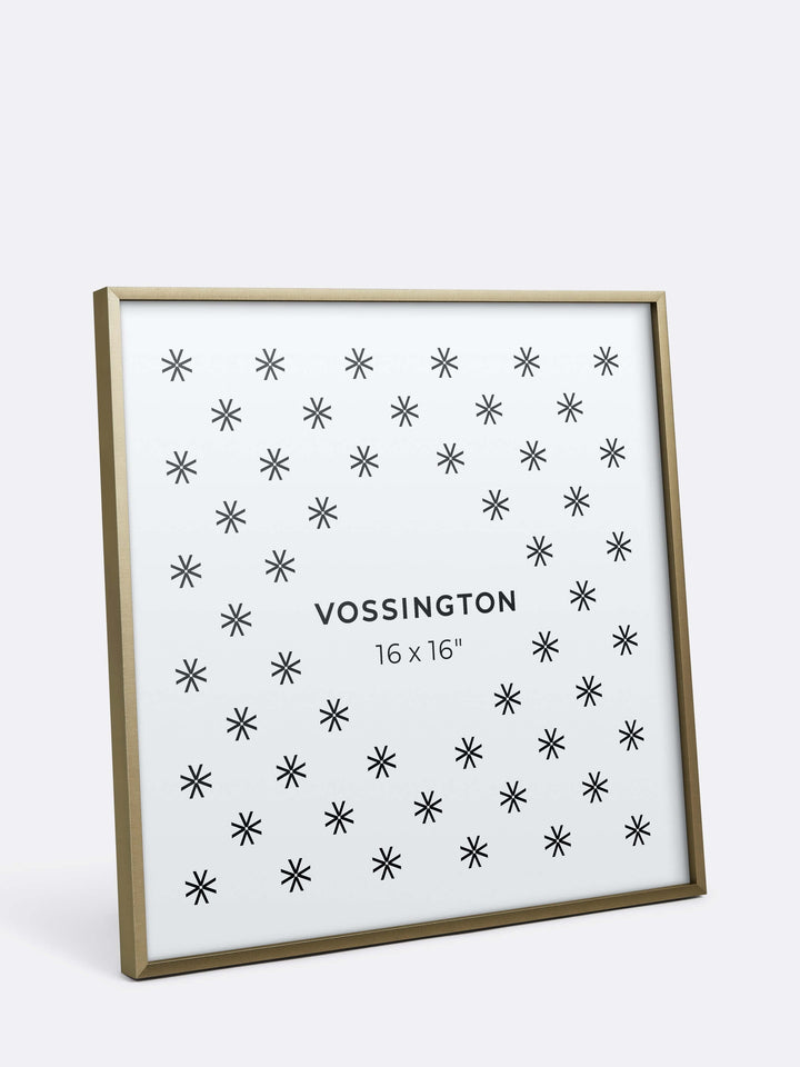 16x16 Frame - Exclusive Gold Picture Frame From Vossington