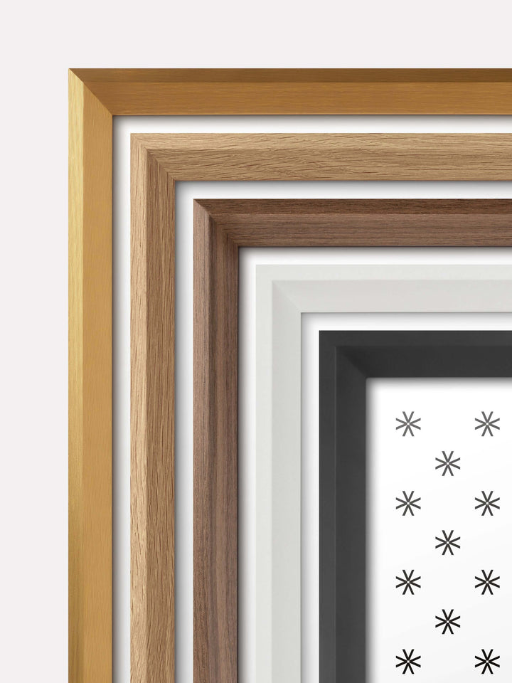 Beveled frames in multiple colors