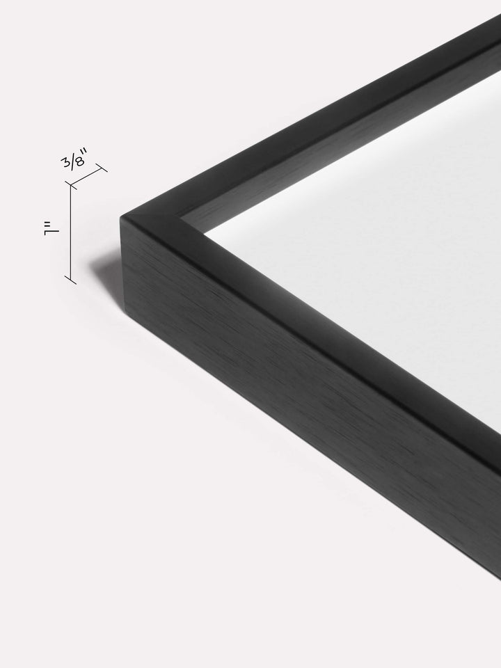 11x14-inch Thin Frame, Black - Close-up view