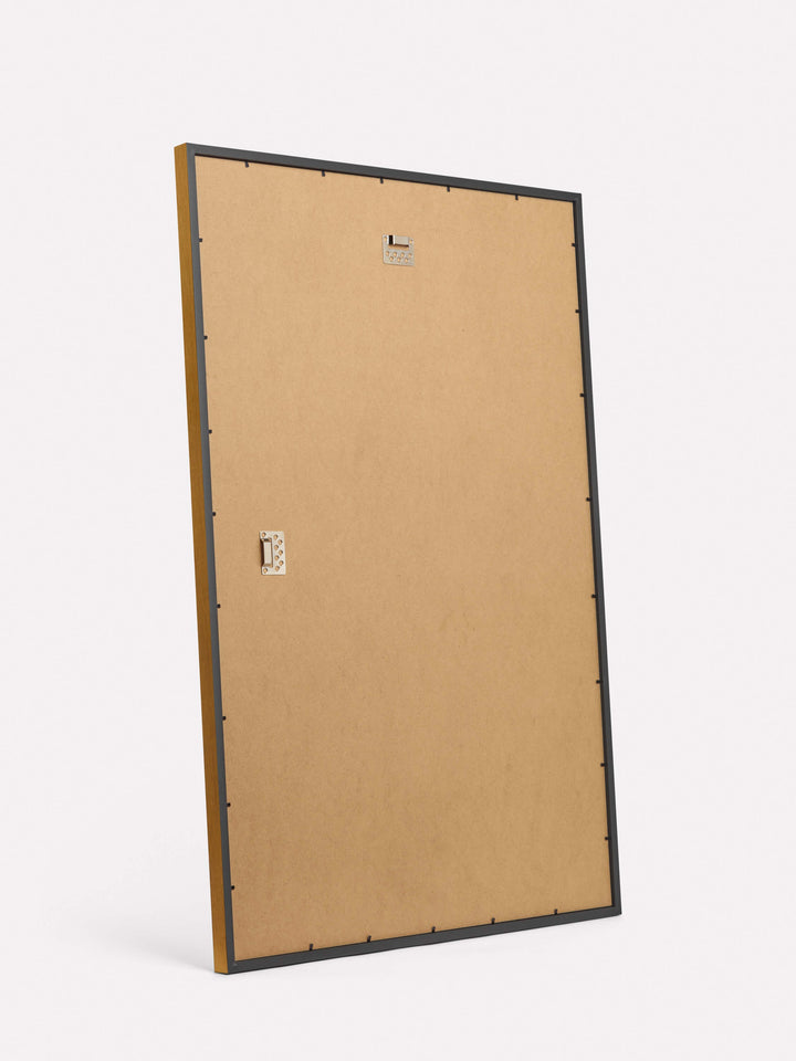 24x36-inch Beveled Frame, Gold - Back view