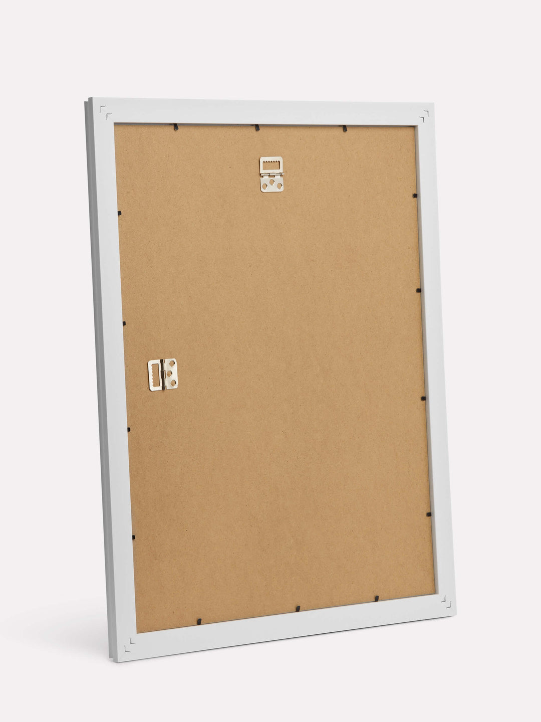 16x20-inch Decorative Frame, White - Back view
