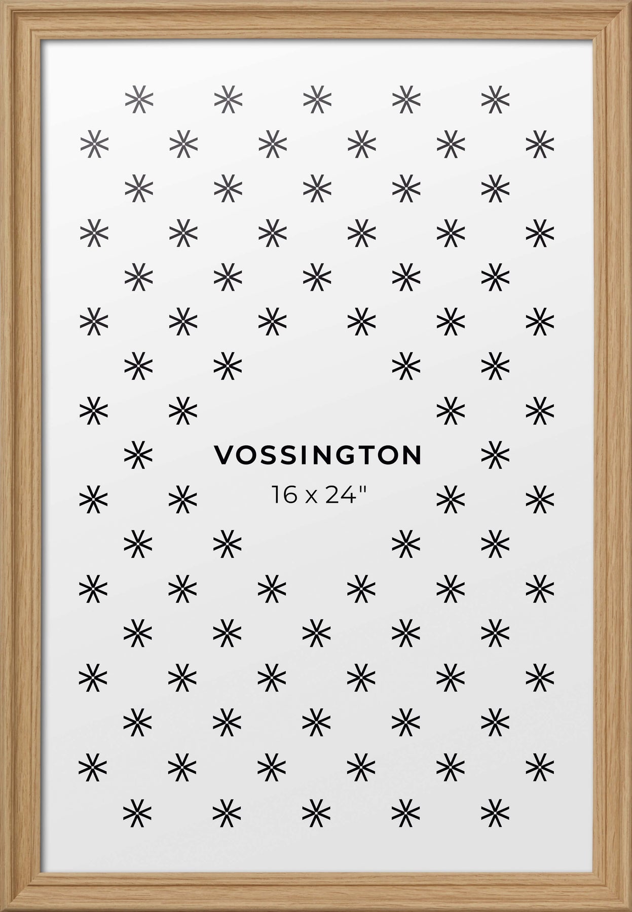 16x24 Decorative Frame, Oak - Well-Made & Sturdy - Vossington