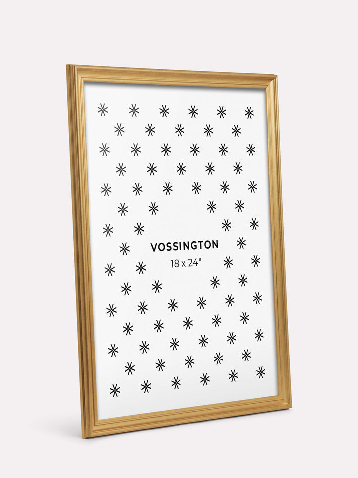 18x24-inch Decorative Frame, Gold - Side view