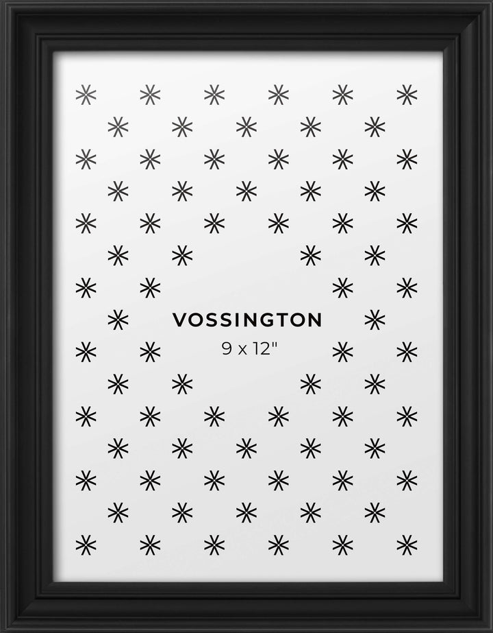 9x12-inch Decorative Frame, Black - Front view