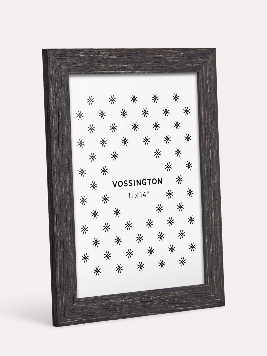 11x14-inch Rustic Frame, Black - Side view