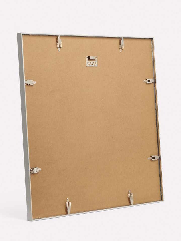 20x20-inch Thin Frame, White - Back view