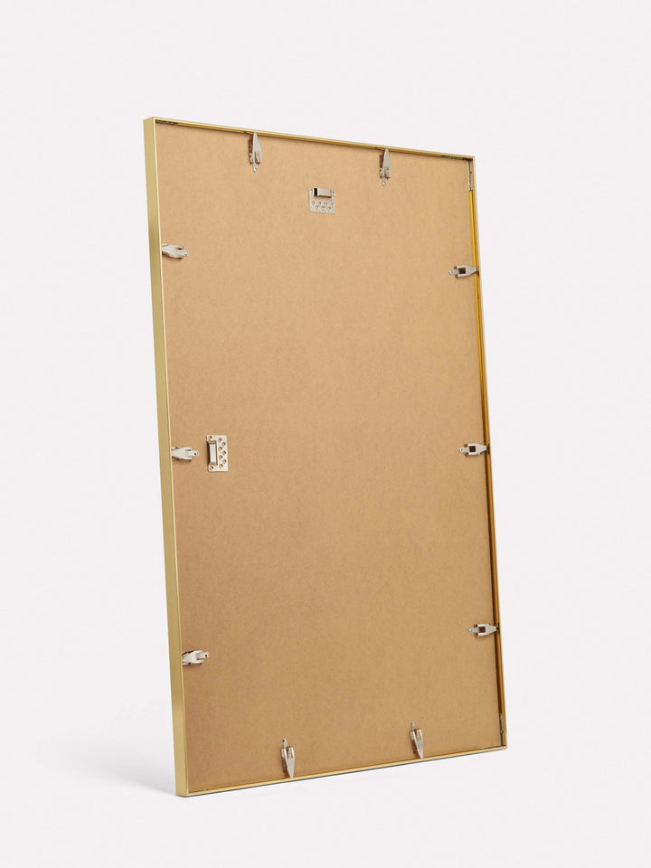 20x30-inch Thin Frame, Gold - Back view