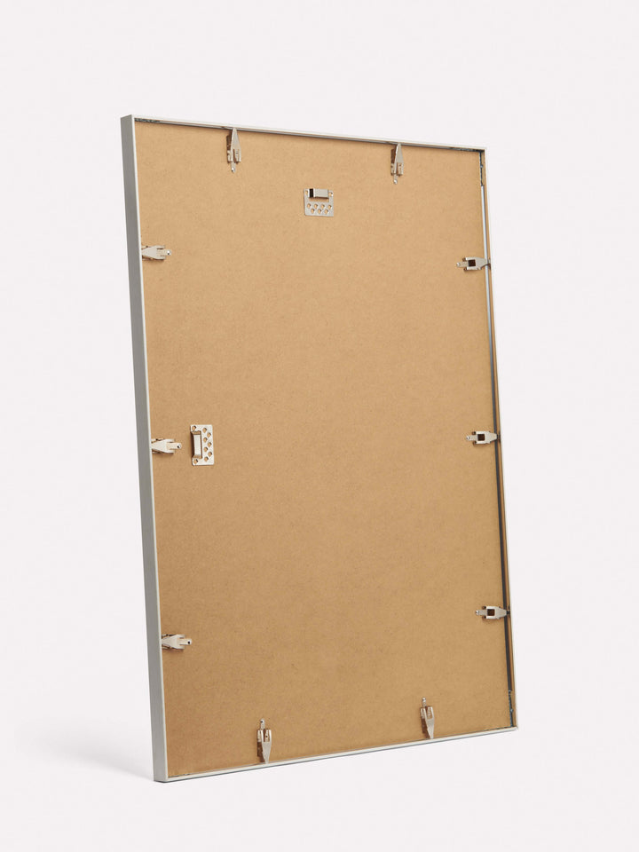 22x28-inch Thin Frame, White - Back view