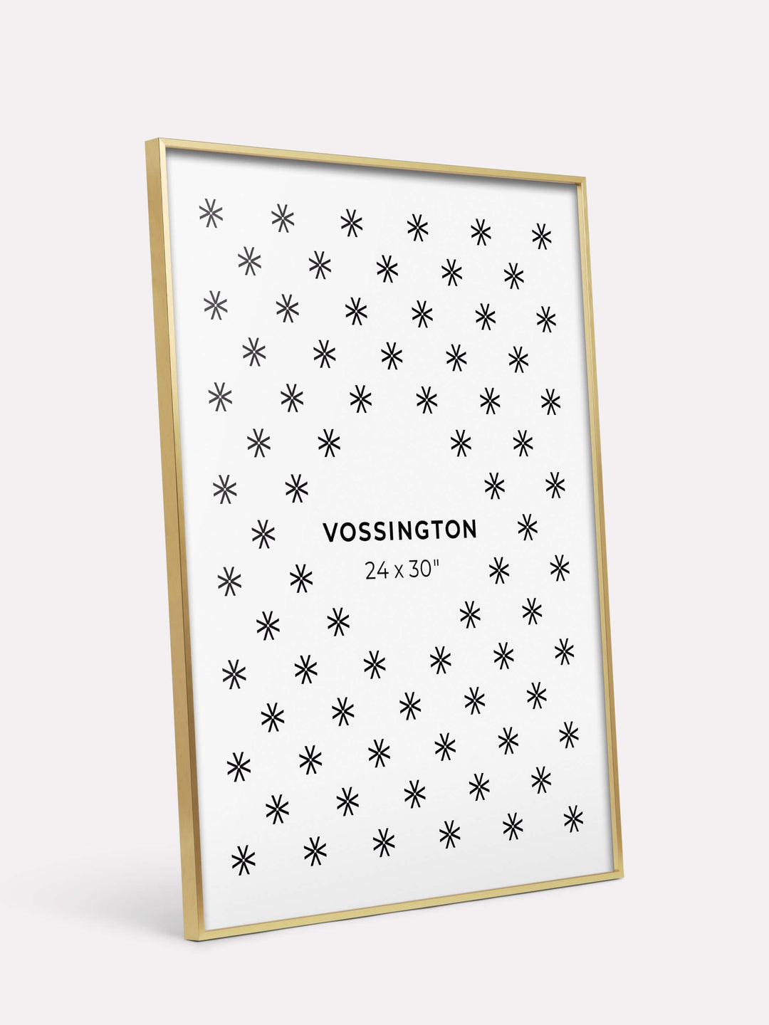 Vossington Thin 24x30 Gold Frame - Modern Picture Frame for Wall - Fits 1 Photo, Poster, Art Print, or Puzzle - 24 x 30 - Large, Fancy, Brass, Metal