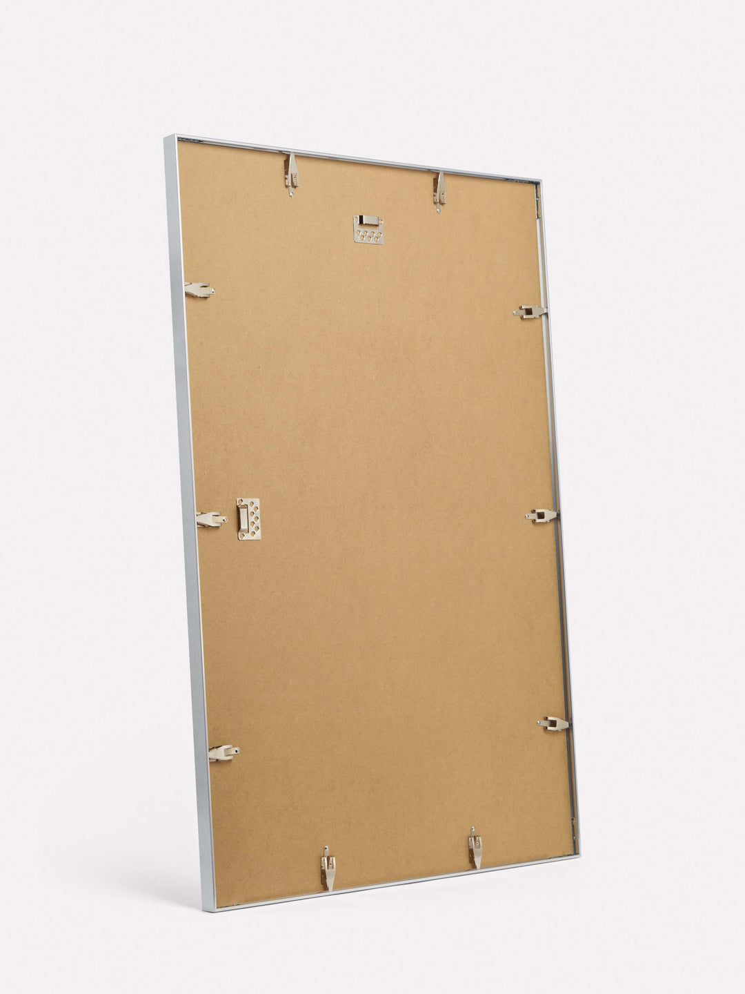 24x36-inch Thin Frame, Silver - Back view