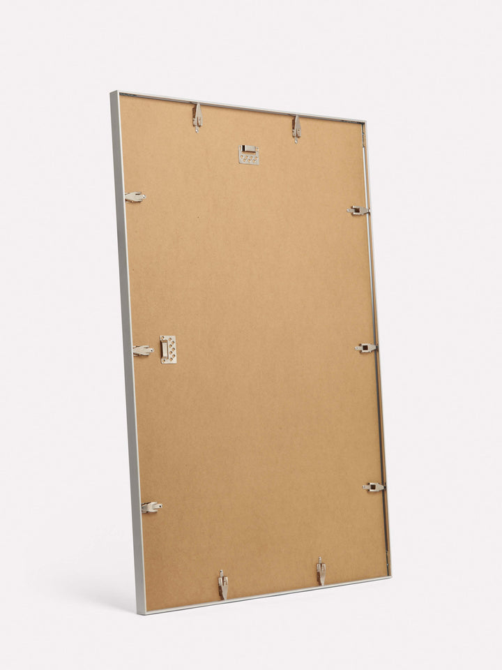 24x36-inch Thin Frame, White - Back view