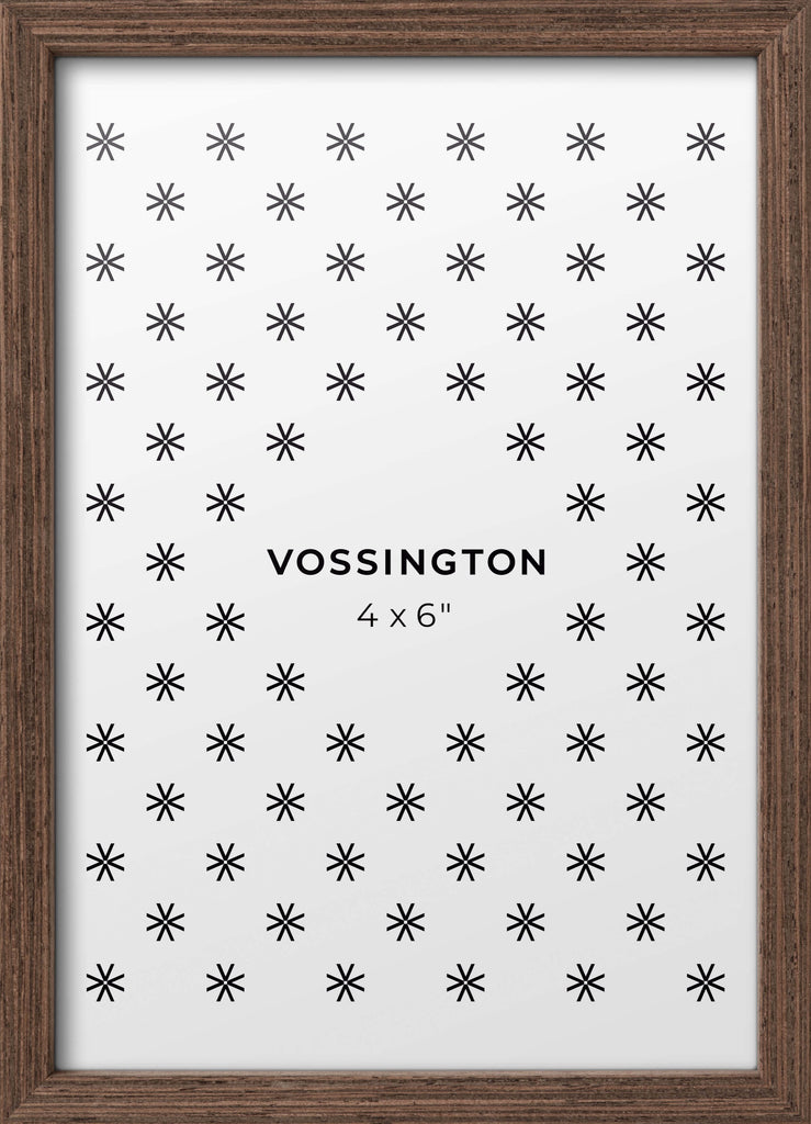4x6 Thin Frame, Gold - Well-Made & Sturdy - Vossington